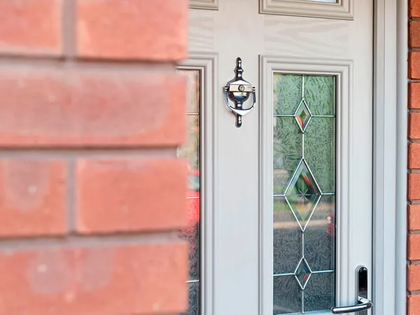 Clover Forte Door in Agate Grey with Trio Diamond Glass