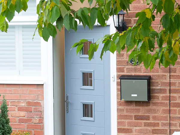 Monza II Square Shadow Forte Door with Stippolyte Glass